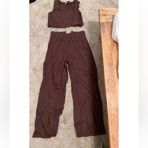 Petal and Pup Brown Two Piece Set